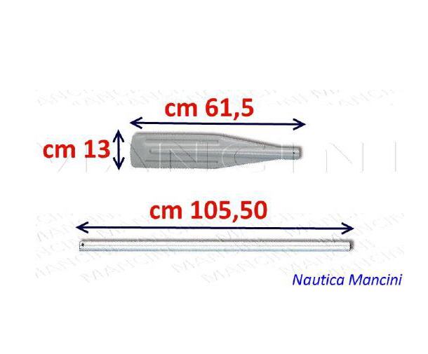 Remo Divisibile in Lega Leggera 1,6 mt (Modello Pala Smontabile)