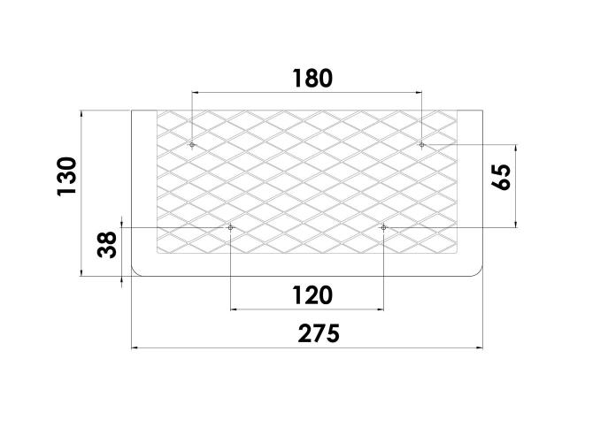 Rete Portaoggetti 270x115x32 con rete in Gomma - Clicca l'immagine per chiudere