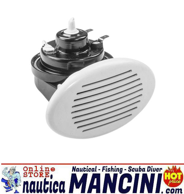 Tromba ad Incasso 130dB Bianca (96x60Hx85Prof) - Clicca l'immagine per chiudere