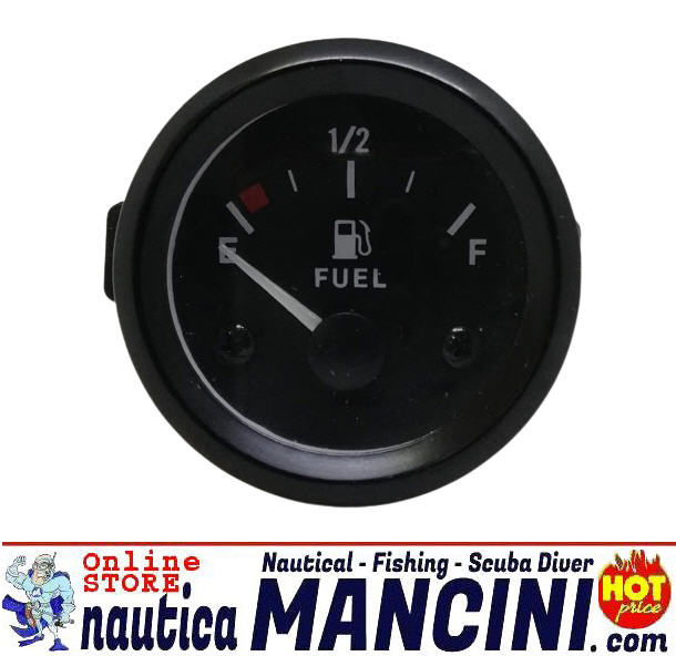 Indicatore Livello Carburante 240/33 Ohms Ø 52 mm Nero