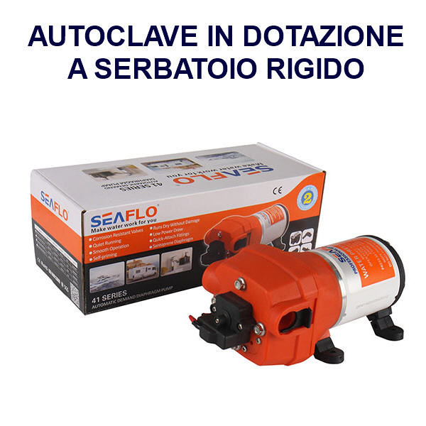 Serbatoio Rigido per Acqua Potabile 48 LT PET KIT con Autoclave 12 LT/M