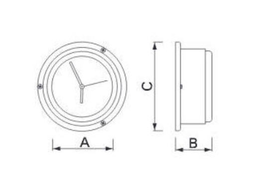 Strumenti Serie VELA - Termo-Igrometro Ø 90 mm - Clicca l'immagine per chiudere