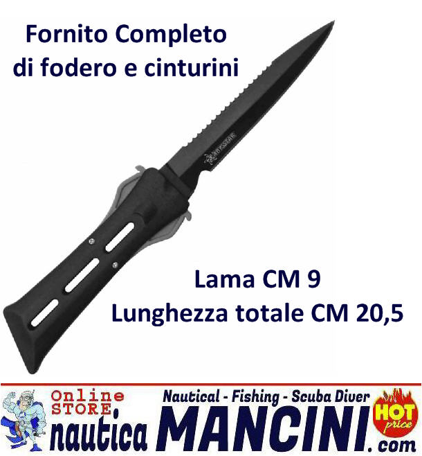 Coltello Sub SHADOW 11 Lama 11 cm, Lunghezza 22,5 cm
