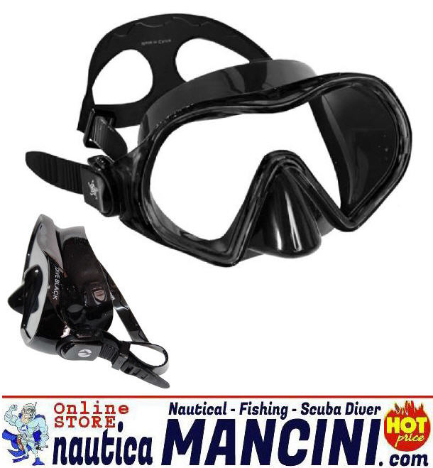 Maschera Adulto DIVE BLACK silicone nero