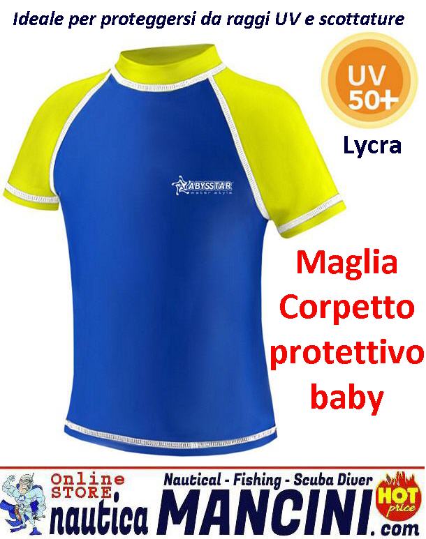 Rash Guard (Corpetto Maglia Protettiva) Bambini Tg. 4 anni