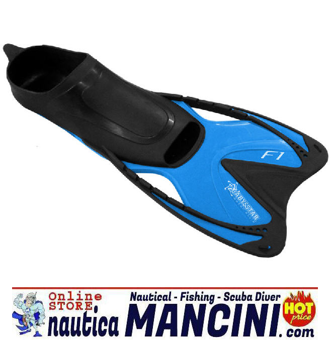 Pinne a scarpetta per Piscina F1 azzurre 45/46