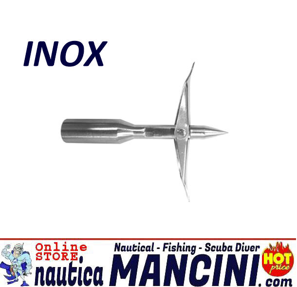 Arpione Inox 2 Alette Mini corto
