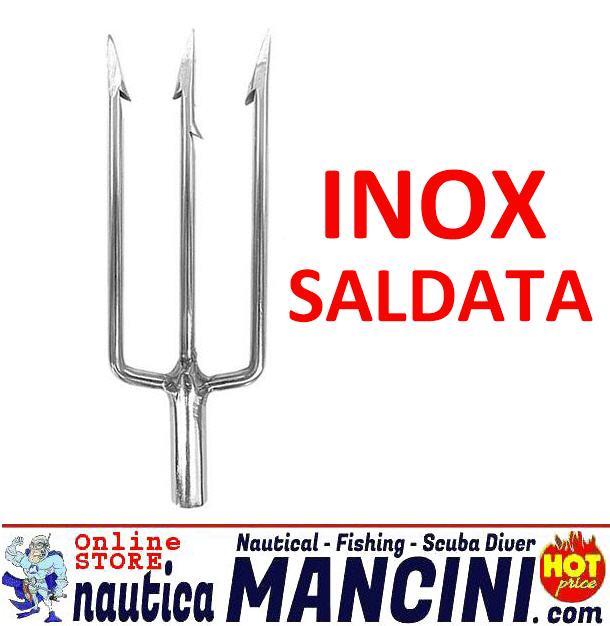 Fiocina ABYSSTAR 3 Punte Standard in Acciaio INOX saldata