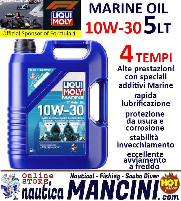 Olio Motore Marino 4T 10W-30 LIQUI MOLY MARINE 5 Lt