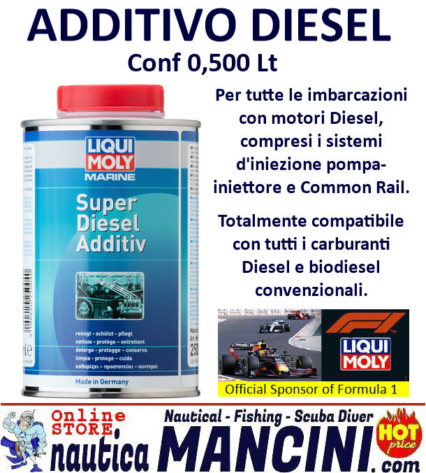 Additivo LIQUI MOLY Marine Super per Carburante Diesel 0,5 Lt
