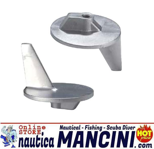 Anodo Zinco a Pinna Piede pe rMercury/Mariner/Mercruiser 50/140 HP con Elica Inox