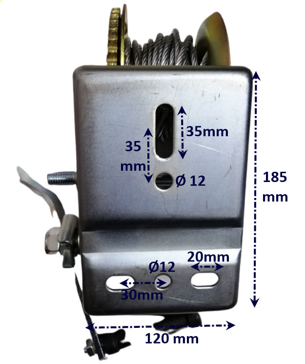 Argano Manuale Max Potenza 1500 Kg Dual Speed (2 Velocità) + cavo in acciaio e gancio - Clicca l'immagine per chiudere