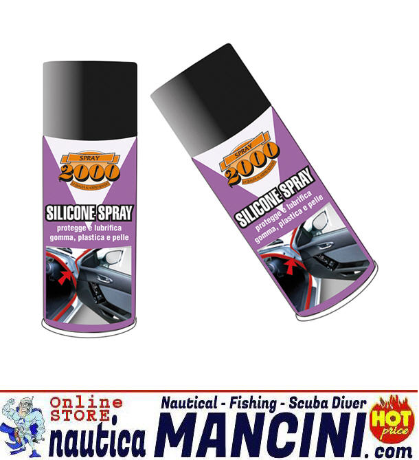 Silicone Spray lubrificante impermeabilizzante, idrorepellente, protettivo per metallo, plastica, gomma, parti elettriche