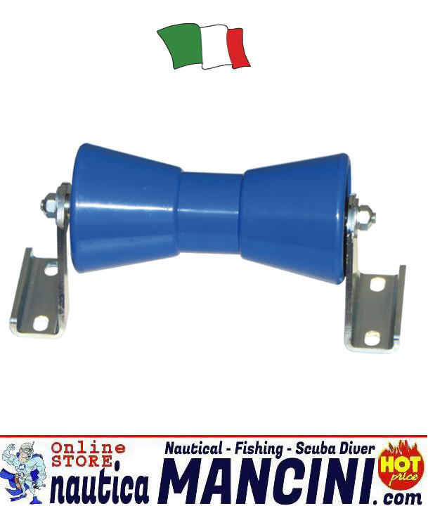 Rullo Carrello Reggichiglia Centrale COMPLETO con Staffe e Perni Lunghezza 295mm (Rullo 206mm)