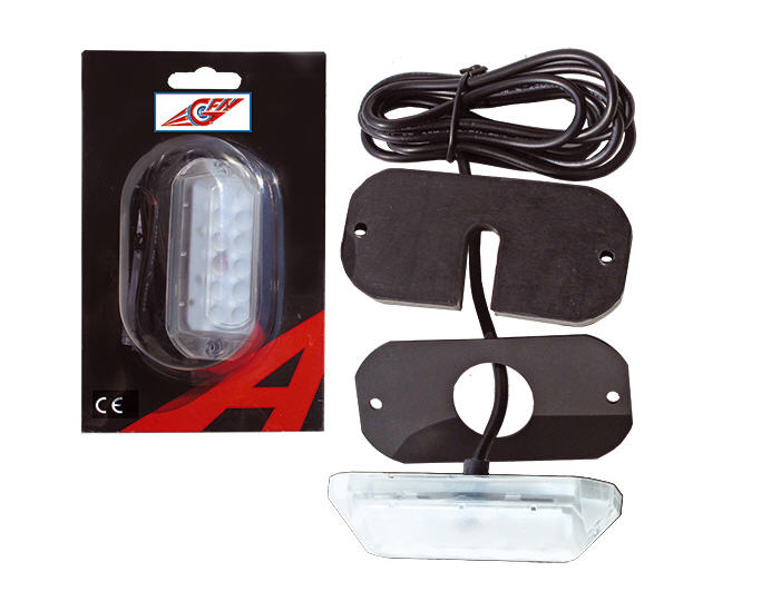 Faretto per Plancette Subacqueo PVC 12V a 12 LED 20W Luce BLU