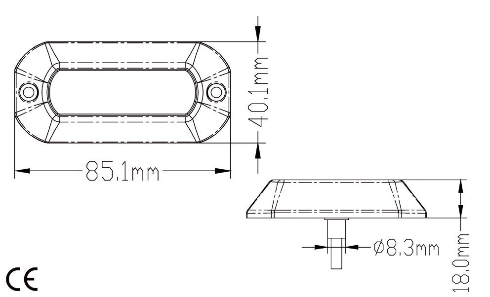 Faretto per Plancette Subacqueo PVC 12V a 12 LED 20W Luce BLU - Clicca l'immagine per chiudere