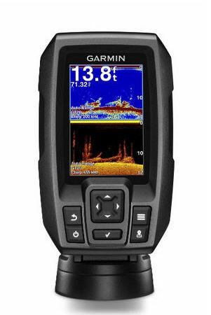 ECO-GPS integrato GARMIN STRIKER 4CV Fishfinder 3.5" con TRASDUTTORE CHIRP E ClearVü