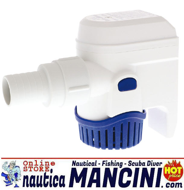 Pompa Sentina AUTOMATICA 12V 32LT/M RULE MATE 500 1,8Ah - Clicca l'immagine per chiudere