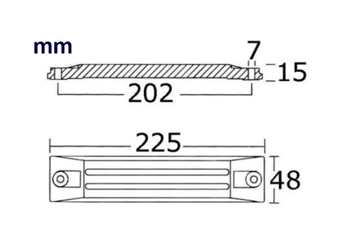 Anodo Zinco a Piastra/Barra per Honda 75/225 HP - Clicca l'immagine per chiudere