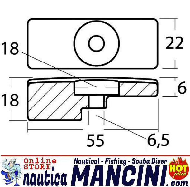 Anodo Zinco a Piastra per Suzuki DF90 DF115 DF140