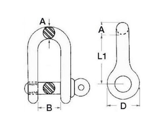 Grillo Inox Diritto Ø 12 mm