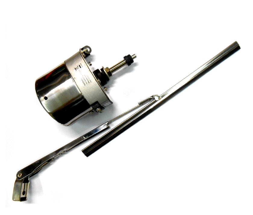 Tergicristallo TMC 12V completo di Braccio e Spazzola 190/280 mm inox