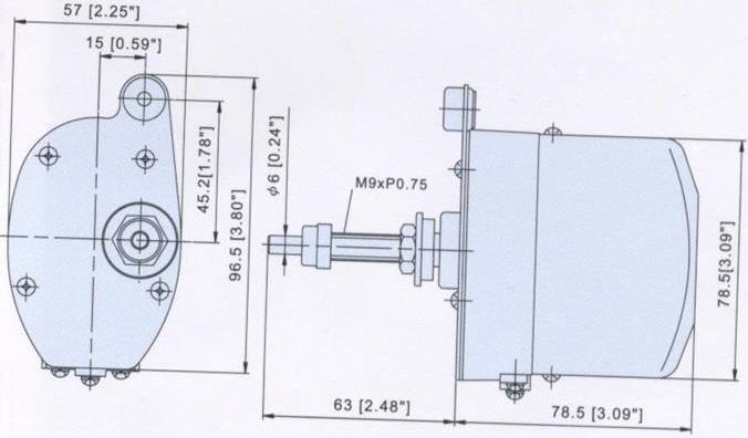 Tergicristallo TMC 12V completo di Braccio e Spazzola 190/280 mm inox