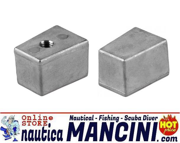 Anodo Zinco Piede a Cubo per Yamaha 25/60 HP e Selva 9/60 HP