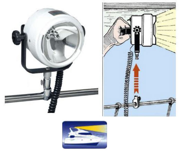 Faro di Profondità Doppio Filamento 12V 600 mt per Pulpito