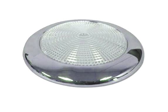 Plafoniera Inox Tonda Ø 94 a 16 LED Bianchi