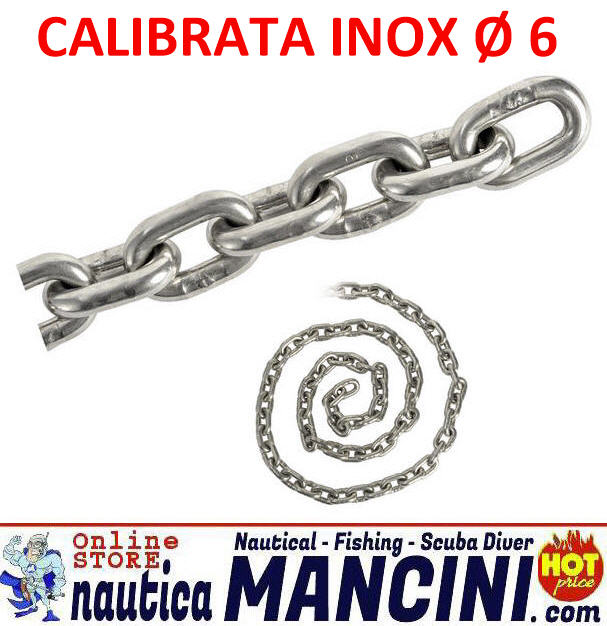 Catena Calibrata Inox 6 mm 1630 Kg