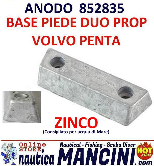 Anodo Zinco Base Piede Volvo Duo Prop 290