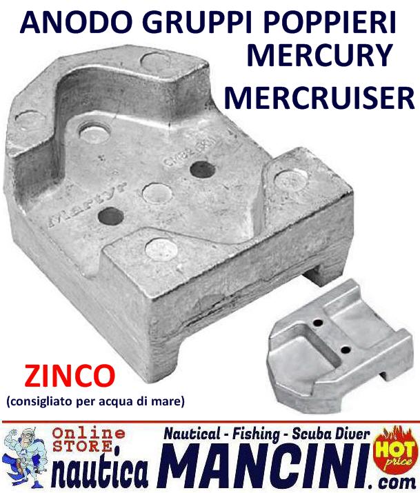 Anodo Zinco per Gruppi Poppieri Mercury/Mercruiser