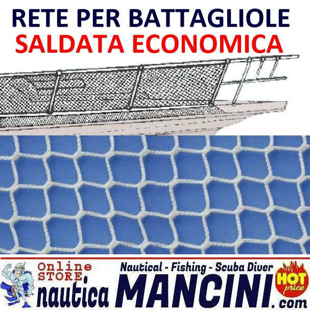 Rete per Battagliole in Nylon H 60 cm Saldata a Rombi 25x40 mm - Clicca l'immagine per chiudere