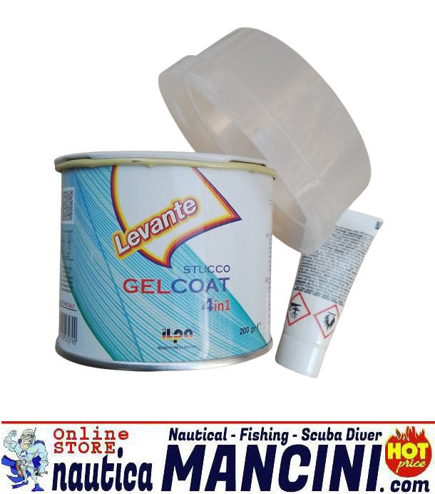 GELCOAT Bianco 200gr con Catalizzatore 4 in 1