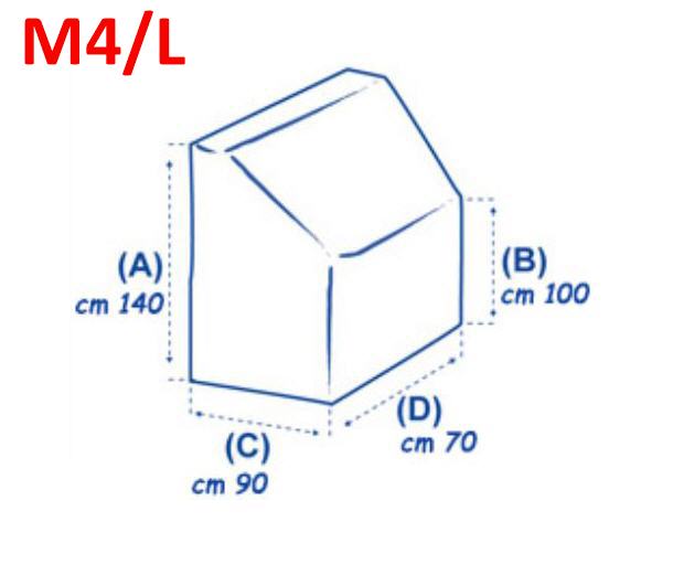 Copri Consolle 420D Misura 4 L cm Lung 70, Larg 90. h 140