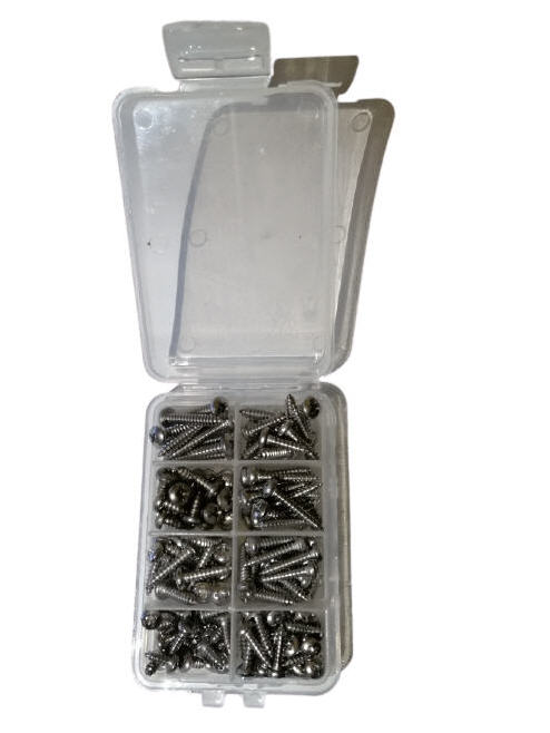 Bulloneria e Viteria INOX A2 - Viti Autofilettanti Testa Piana Cilindrica KIT 150PZ Assortiti