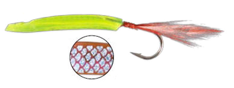 Artificiale (unghia) Mini TROLL 6 cm - GIALLO Chartreuse