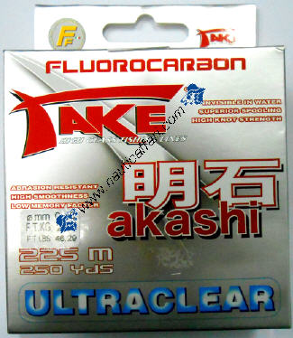 Filo da Pesca Lineaeffe Take Akashi Fluorocarbon Ultraclear Fluorocarbon Ideale 