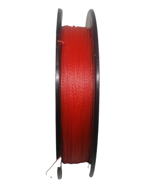 Trecciato Multifibra Fishing Ferrari 4X - Red Spectra 275 mt Colore Rosso Fluo - D. 0,30 / LB49.0 (22Kg)