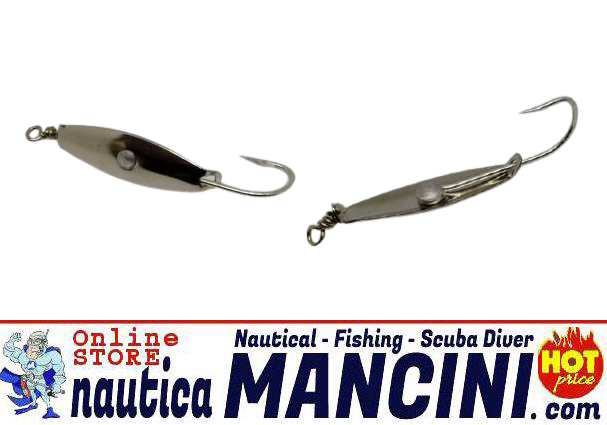 Cucchiaino SHIMANO lisci Mackarel Spoon - Silver 40 mm + OFFERTA QUANTITA'.