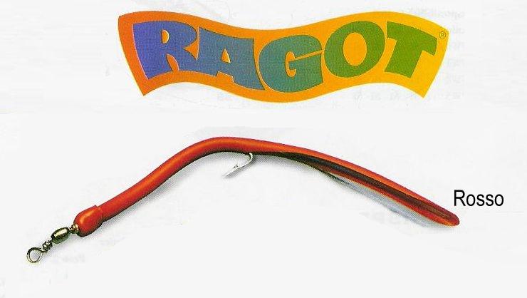 Anguillette artificiali RAGOT - Misura 5° / Colore Rosso + OFFERTA QUANTITA'