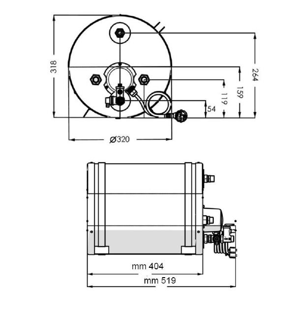 Scaldabagno Boat Boiler ATI 22Lt con Caldaia in Vetro Porcellanato - Clicca l'immagine per chiudere