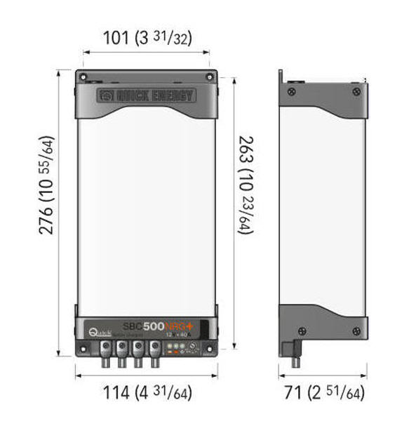 Caricabatteria QUICK SBC ENERGY NRG+ PLUS 500 40A 12V 3 USCITE