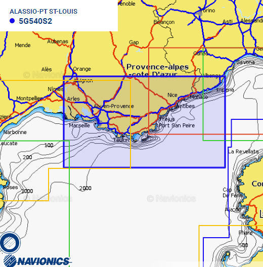 Cartografia NAVIONICS Small 538 Gold Area Small ALASSIO/PT ST LOUIS