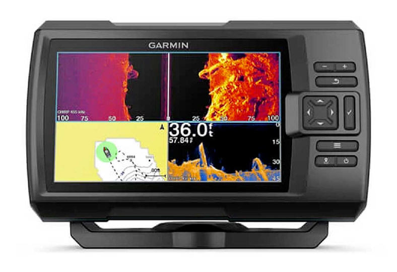 ECO-GPS integrato GARMIN STRIKER 7CV VIVID Fishfinder 7" con TRASDUTTORE CHIRP e ClearVü