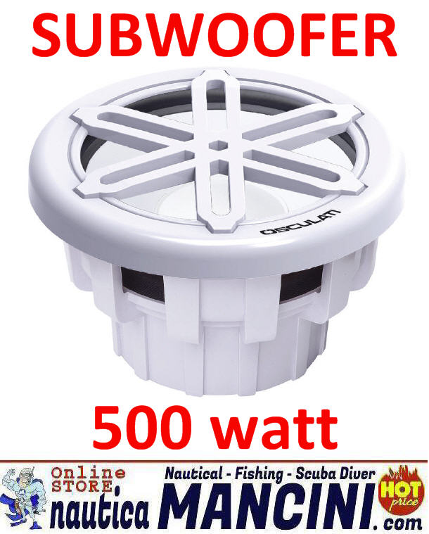 Altoparlante/Cassa WaterProof SUBWOOFER 500W - Diametro 268mm - Frequenze 30-10000 Hz