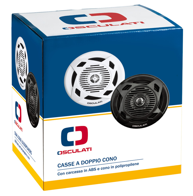 Altoparlanti/Casse a doppio cono 5,25'' 2x40 W 80 W NERE