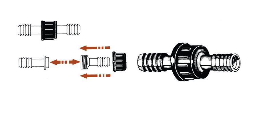 Portagomma Nylon Raccordo a Innesto 30 MM - Clicca l'immagine per chiudere