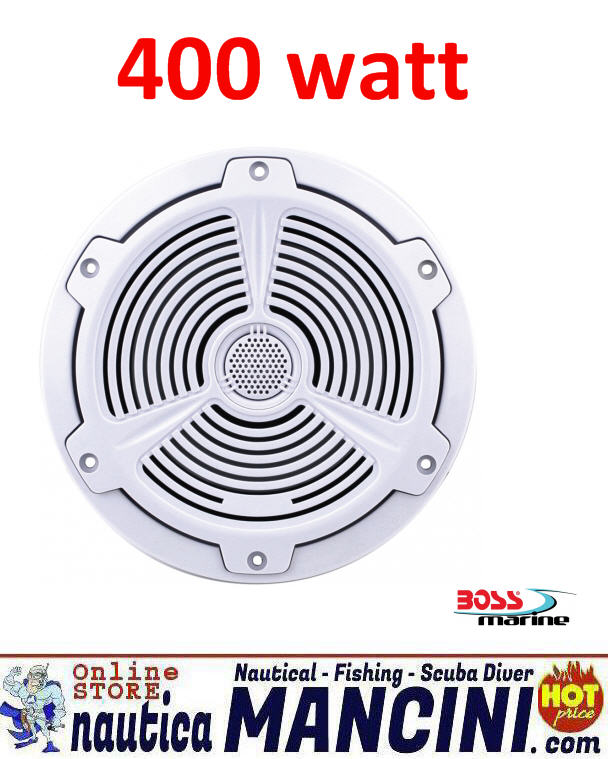 Altoparlanti/Casse WaterProof 2 Vie 400W - Diametro 187mm - Frequenze 40-20000 Hz - BOSS-MARINE MR752C